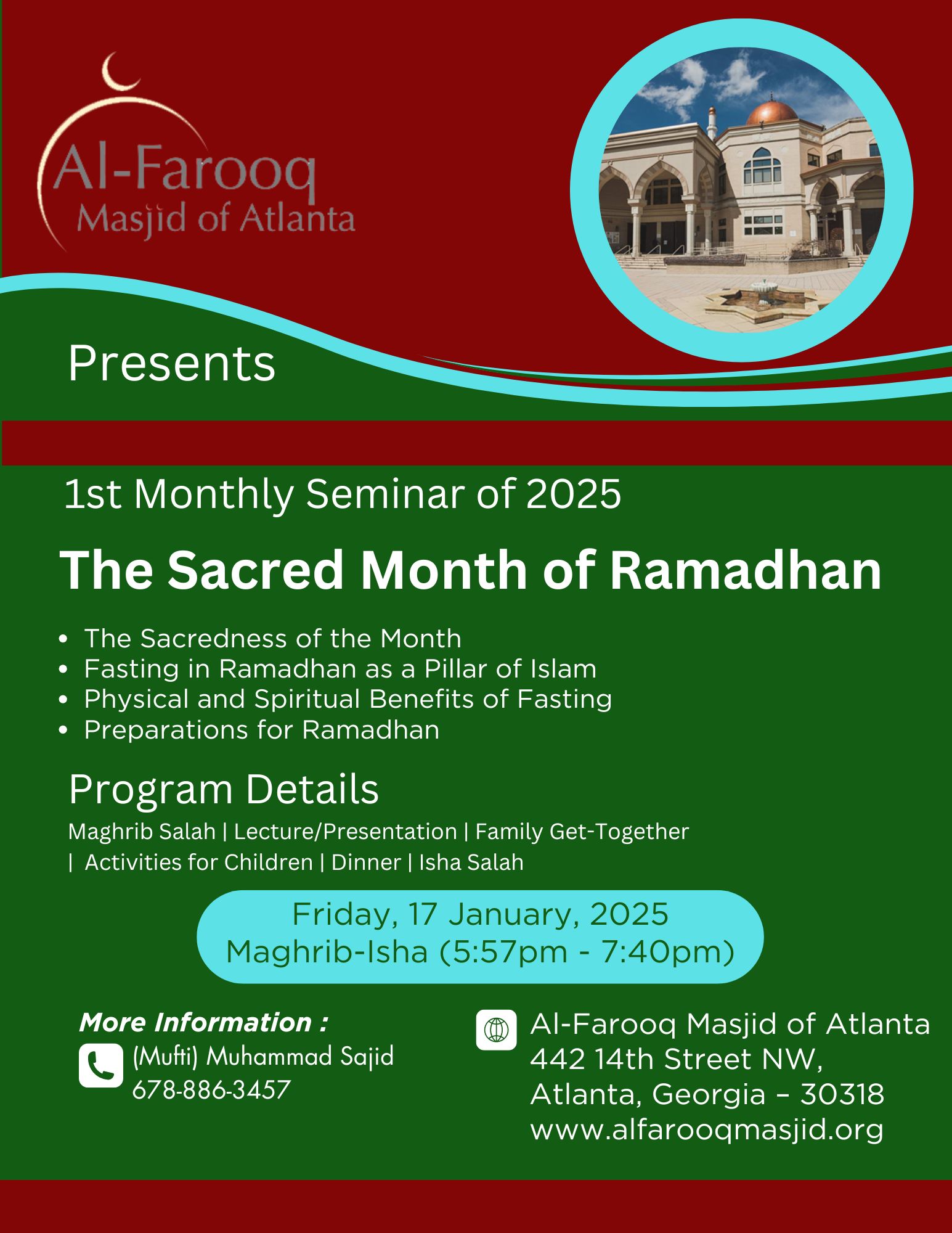 The Sacred Month of Ramadhan - 2025